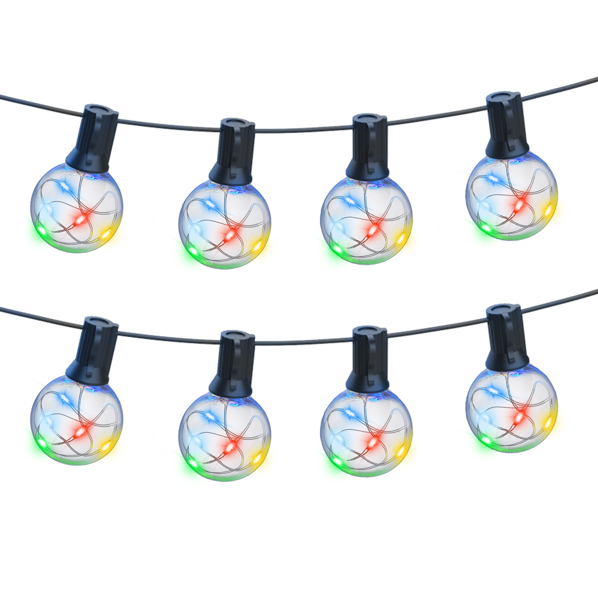 HCP082  G40彩色铜线灯串